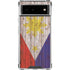 Philippines Flag Dark Wood Google Pixel 6 Clear Case